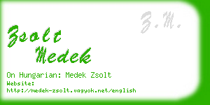 zsolt medek business card